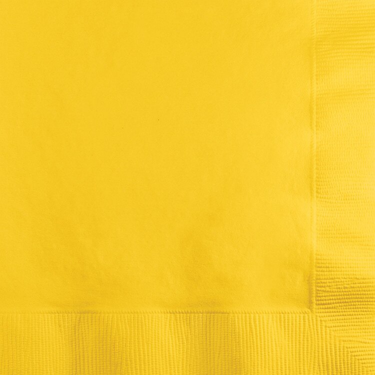 Solid Beverage Napkins school bus y